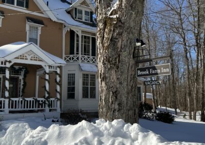 Brook Farm Inn Outside Sign Lenox MA - Brook Farm Inn
