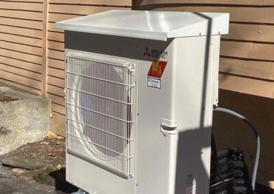 Outdoor Ductless Unit With Snow Shield Lenox MA - Brook Farm Inn