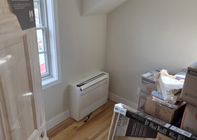 Mitsubishi Floor Mounted Indoor Unit Compact Room Installation North Adams MA
